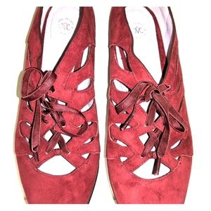 Woman wedge heel flats